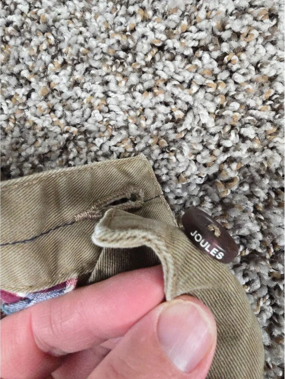 Joules Clothing Boys Sz 5 Classic Straight Leg Cargo Khaki Pants Beige Tan